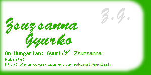 zsuzsanna gyurko business card