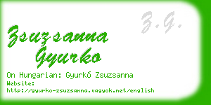 zsuzsanna gyurko business card